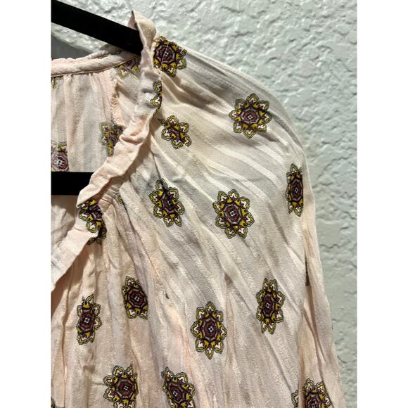 Women's Ann Taylor Loft Button up Scoop Neck Blouse - Picture 5 of 9